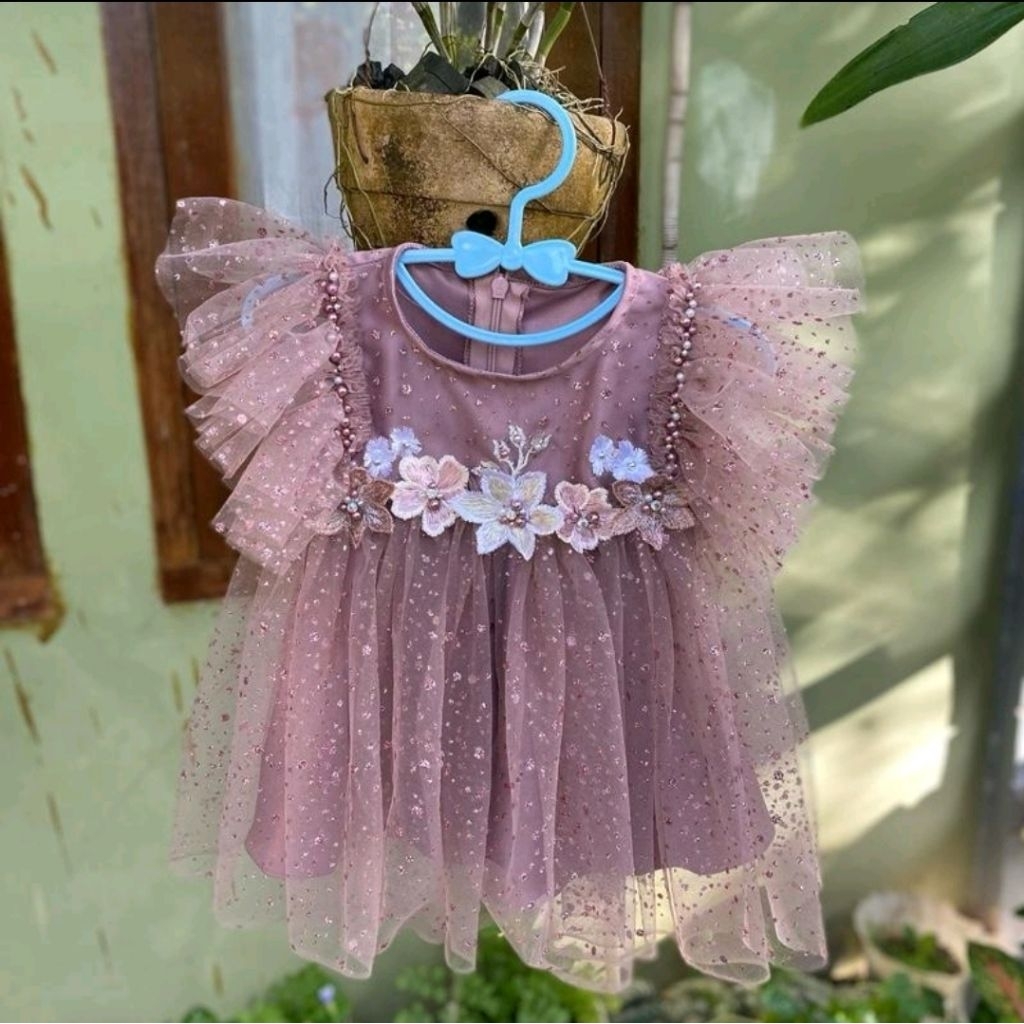 Dress premium anak berbahan tulle premium.
