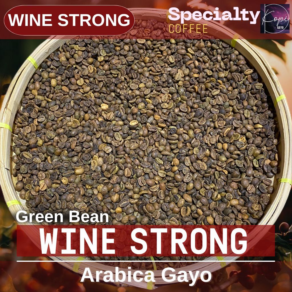 

Green Bean Kopi Gayo Wine Strong 40H Arabica Aceh Arabika 1 Kg
