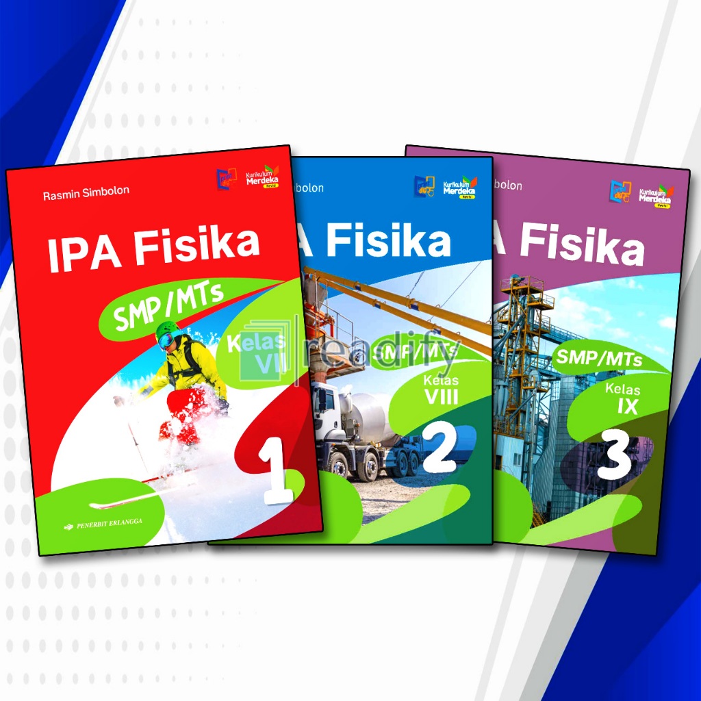 IPA Fisika Kelas 7 8 9 SMP Erlangga Kurikulum Merdeka Revisi Terbaru
