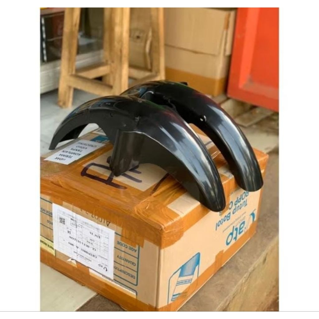 Slebor depan Kawasaki leo ABS original mentah belum cat