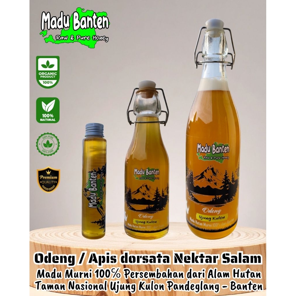 

Madu Odeng / Sialang / Apis Dorsata Ujung Kulon Nektar Salam RAW HONEY MURNI 100%