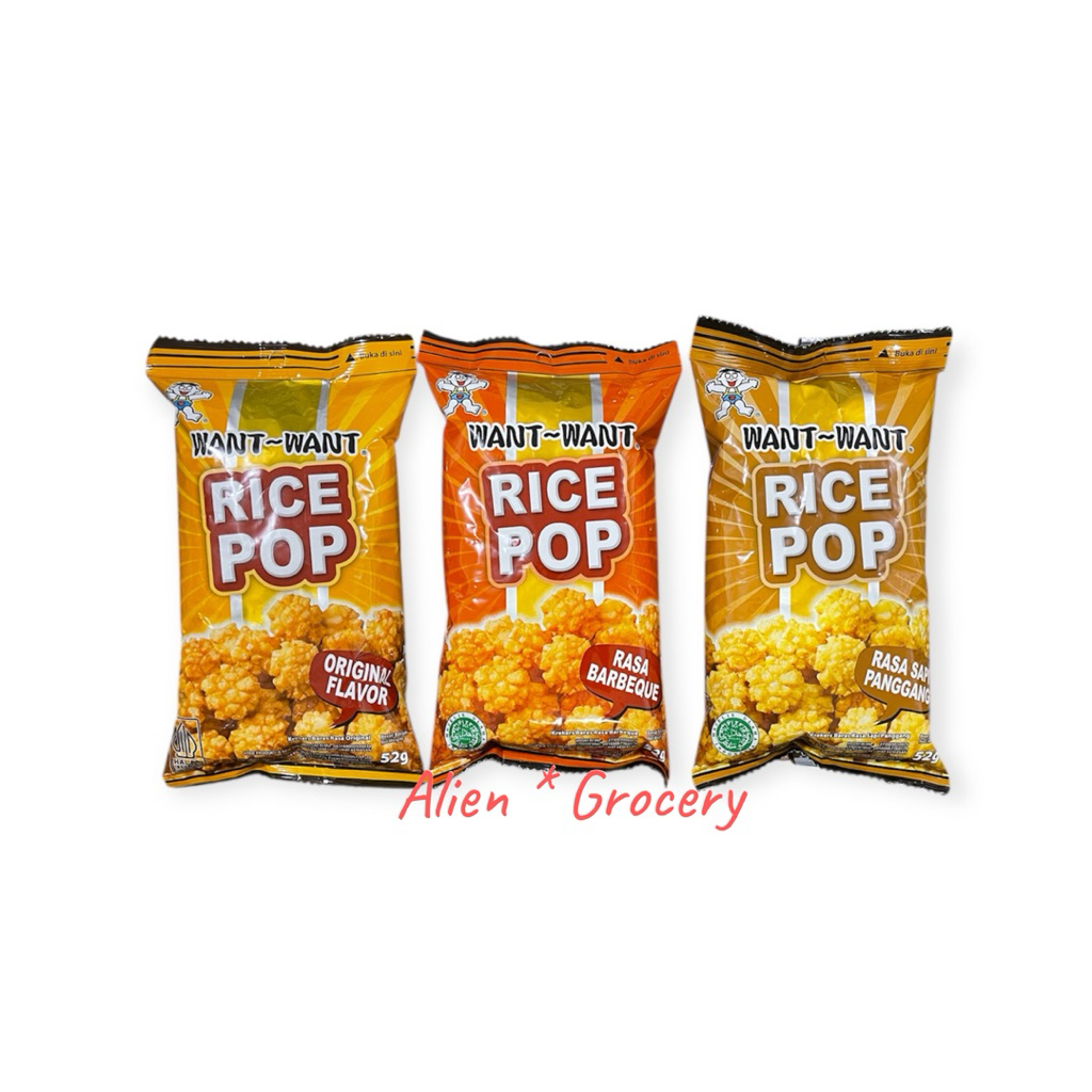 

WANT WANT RICE POP Original BBQ Beef Sapi Panggang 30gr 52gr