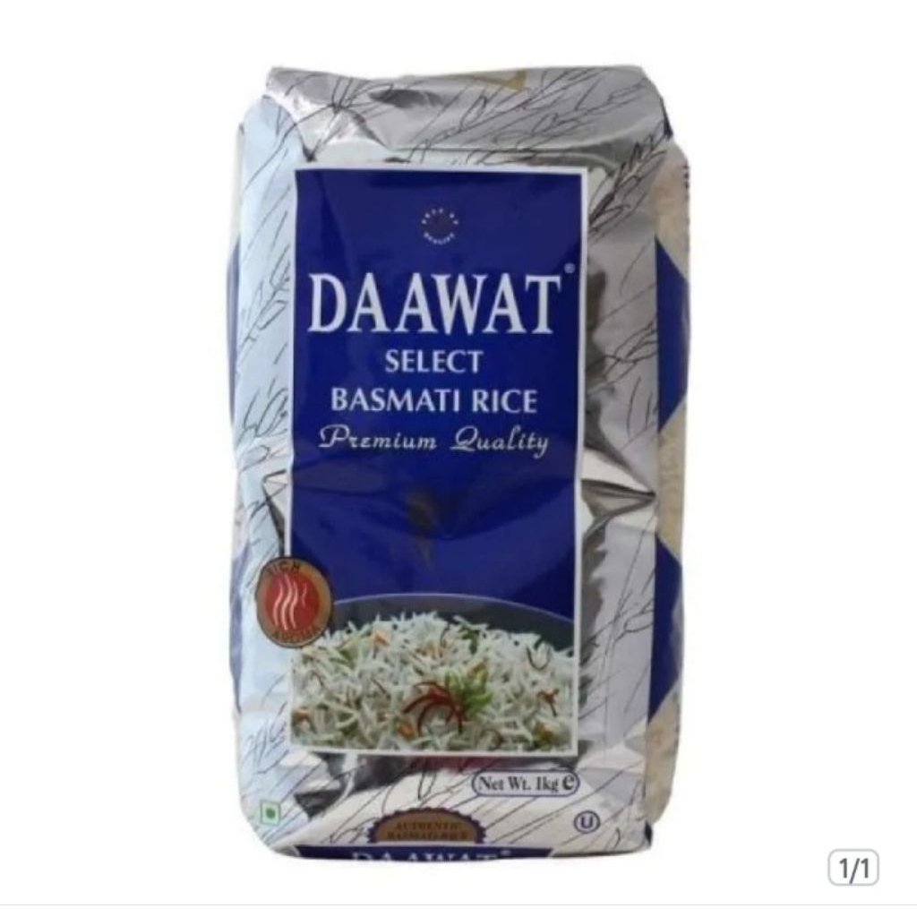 

daawat basmati rice select 1kg beras