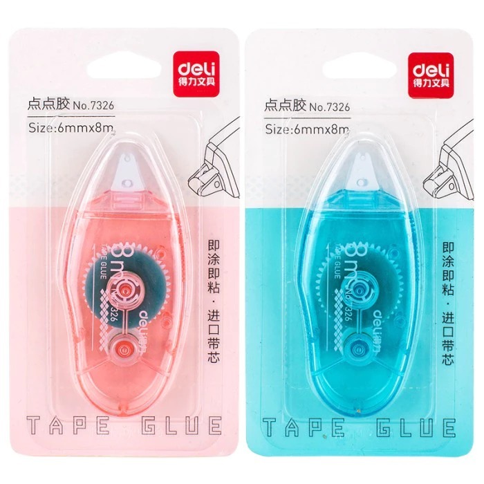 

ADHESIVE ROLLER DOUBLE TAPE LEM ROLLER TAPE GLUE SUPER KUAT TIDAK BERACUN DOUBLE TAPE