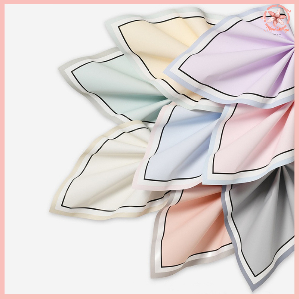 

Kertas Buket Double Frame Border Line Cellophane Flower Wrapping KB6102