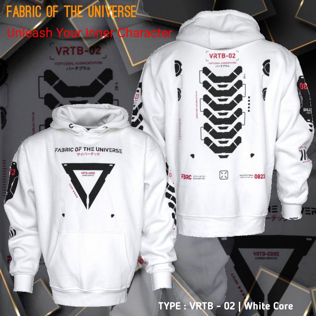 White Ninja VRTB-02 - Hypbeast FBRC Techwear Hoodie