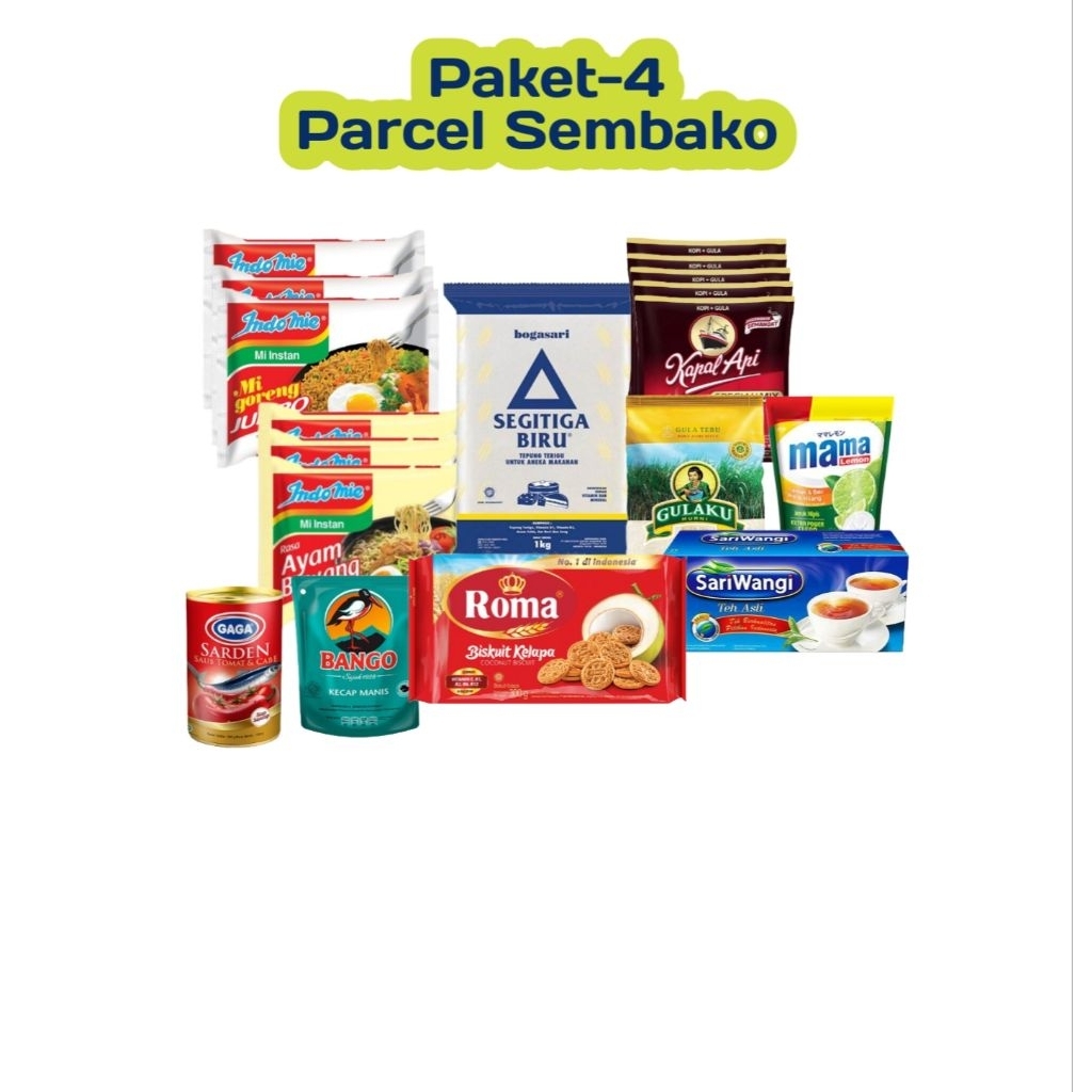 

[P-4] Paket parcel sembako free Tote bag