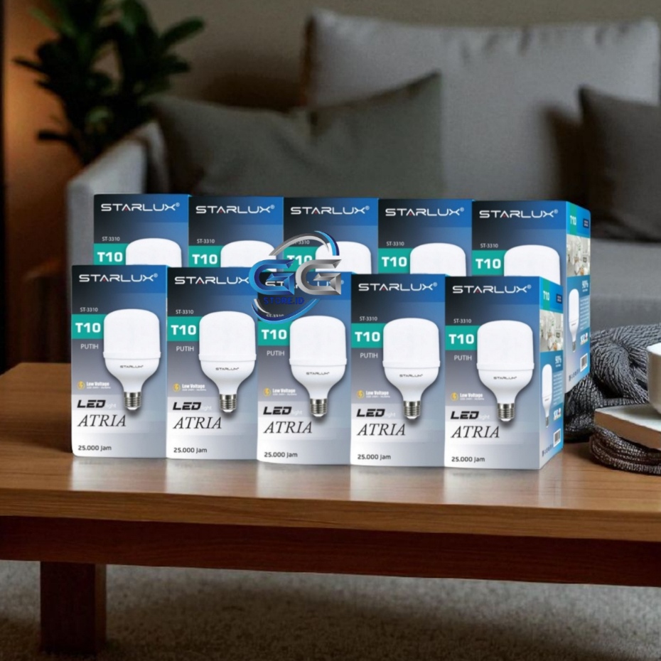 Paket 10 Pcs STARLUX ATRIA Lampu Bohlam LED 10 Watt  / Isi 10 Pcs Lampu Starlux Atria 10W