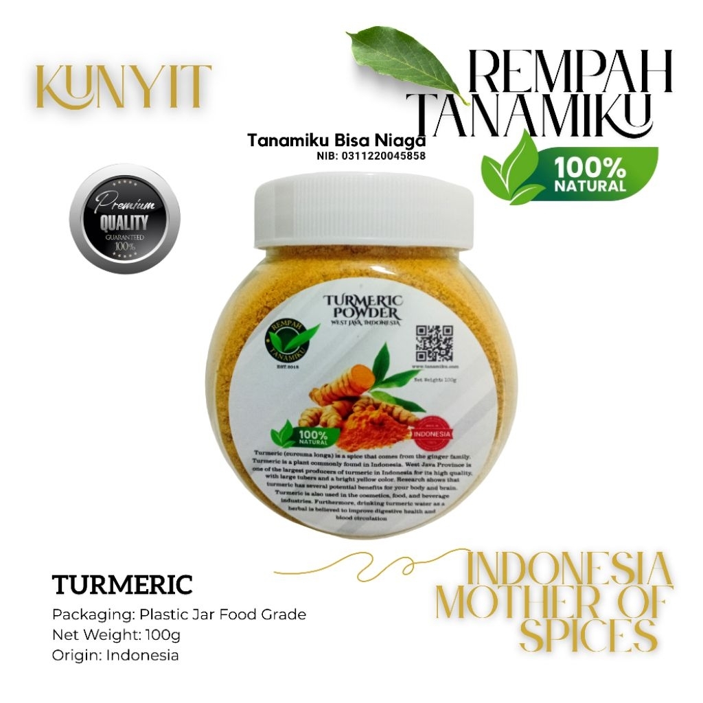

Bubuk Kunyit 100 gram Turmeric Powder Premium