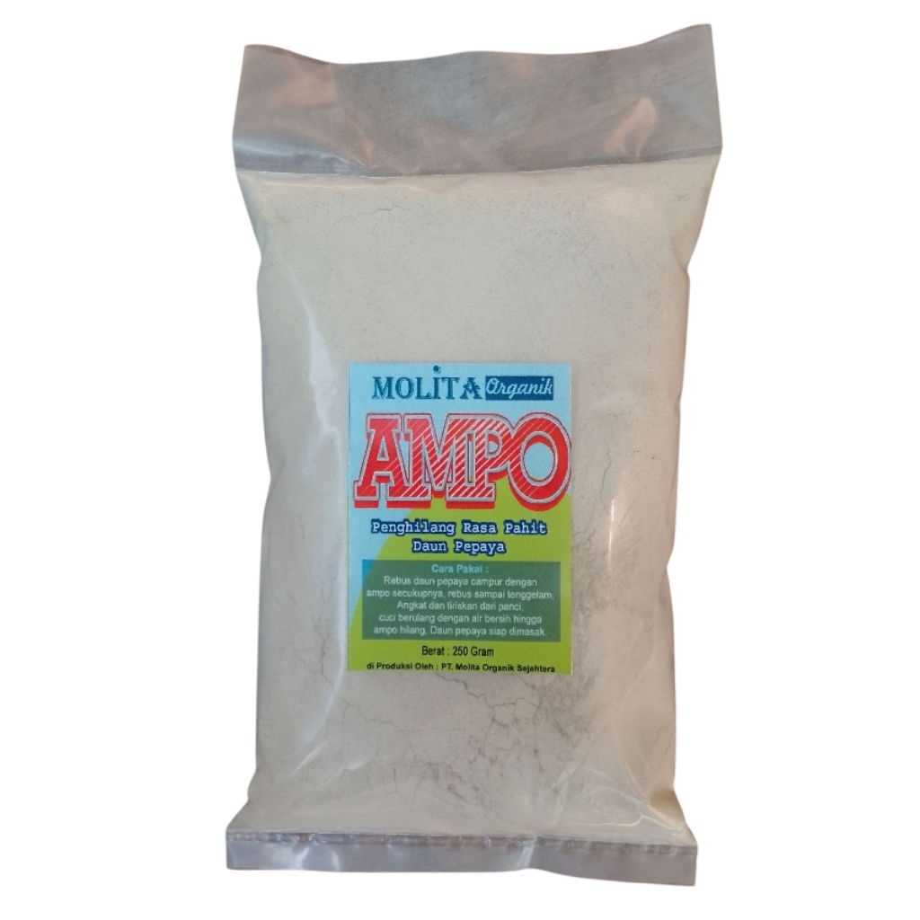 

Tepung Ampo 250 gr Tanah liat untuk merebus daun Pepaya