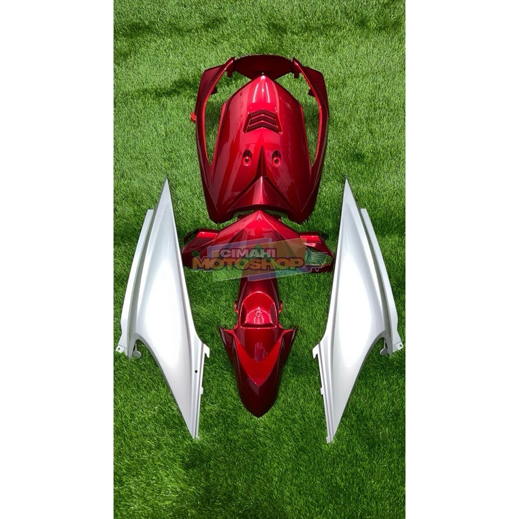 Full body halus Honda beat karbu warna merah silver