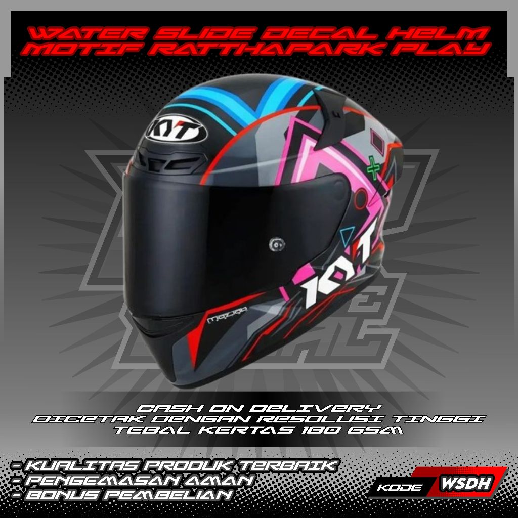 WATER SLIDE DECAL HELM MOTIF RATTHAPARK PLAY