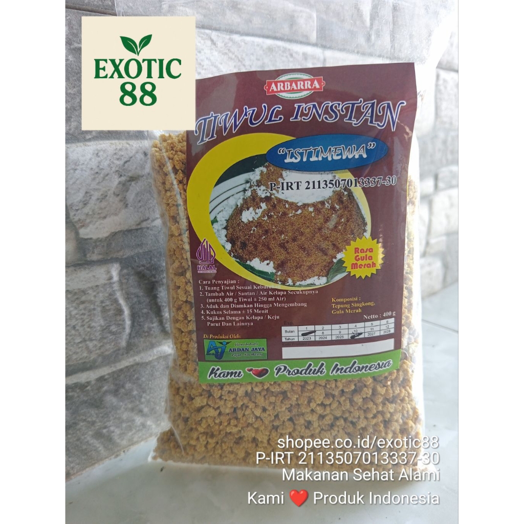 

Tiwul Instan Gula Merah