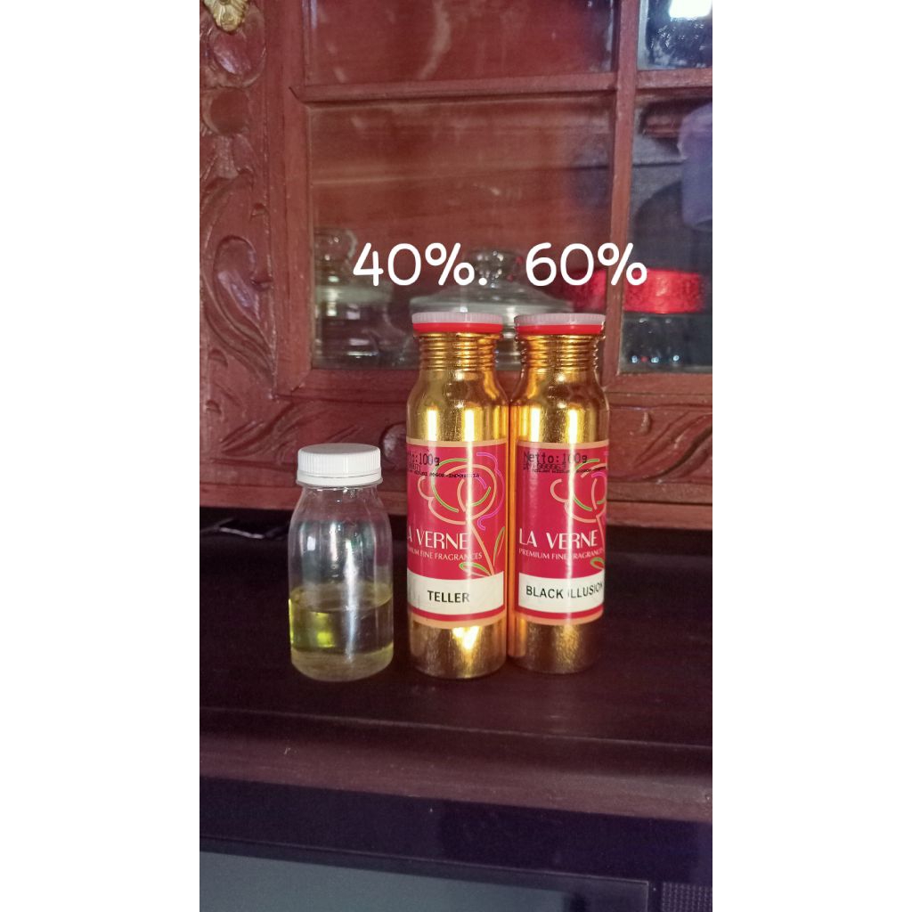 PARFUM preloved teller . black ilusion . eros flame