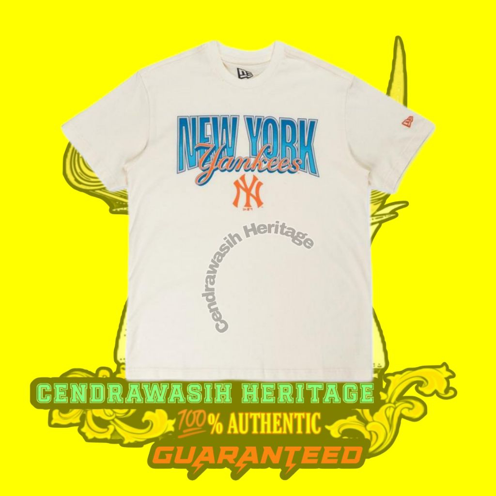New Era Mlb New York Yankees Essential T-shirt Chrome White Original