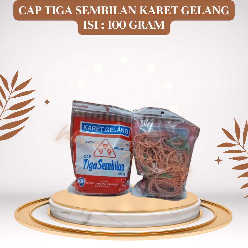 

(100 Gram) Karet Gelang Cap 999