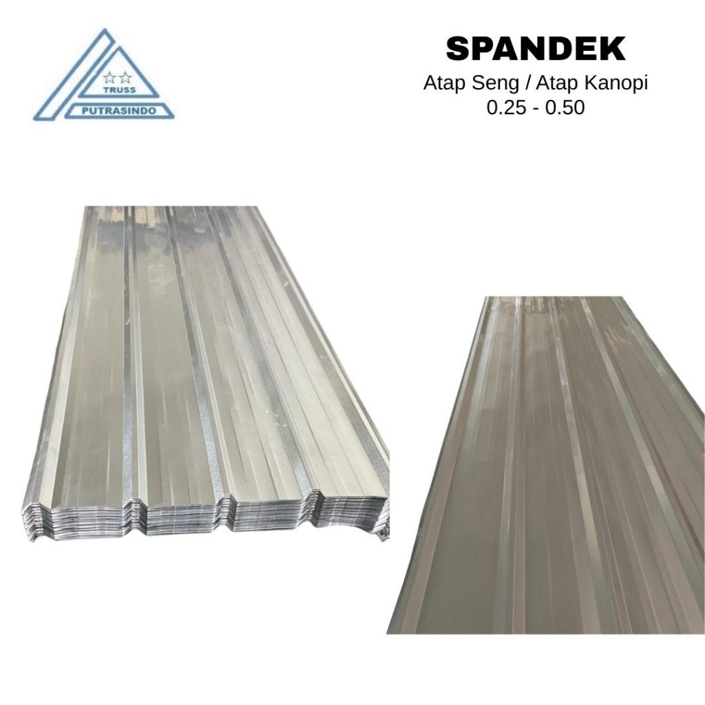 Atap Spandek / Spandeck / Spandex / Pasir 0.25 - 0.50 /  Panjang Custom