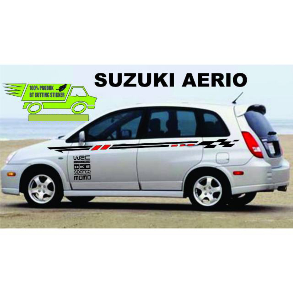 SA33 sticker mobil suzuki aerio aksesoris sticker mobil suzuki aerio stiker list body AERIO