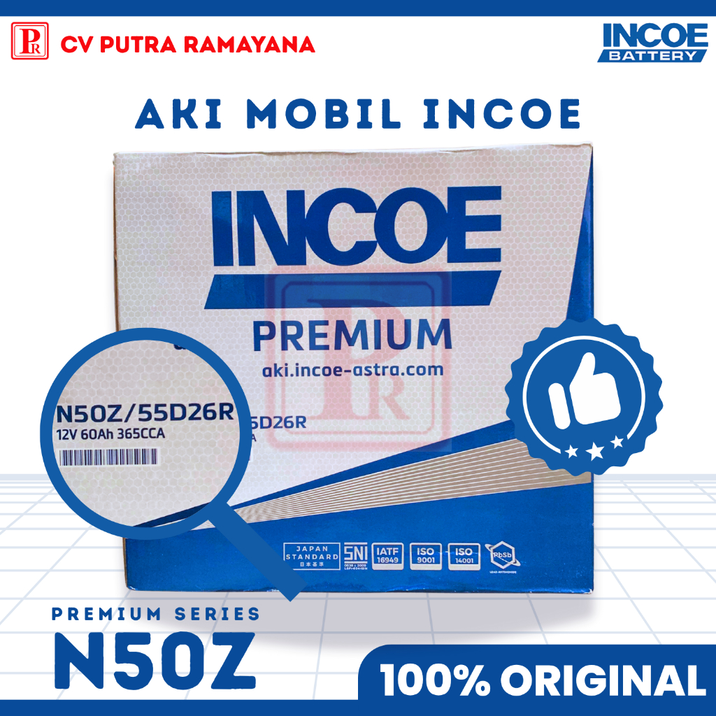 AKI (ACCU) MOBIL INCOE N50Z ORIGINAL