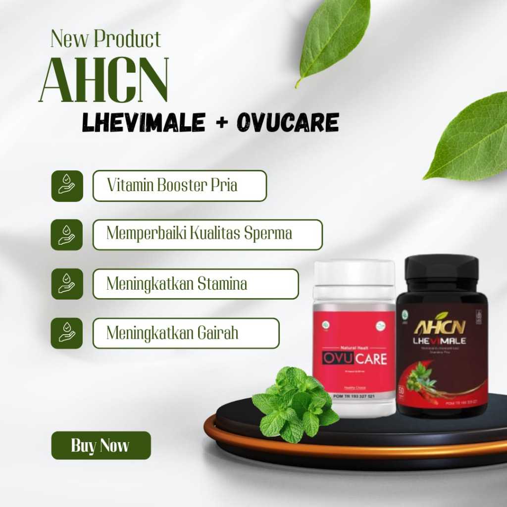 Paket Bundling AHCN Lhevimale Ovucare Booster Alami Meningkatkan Kesuburan Sperma