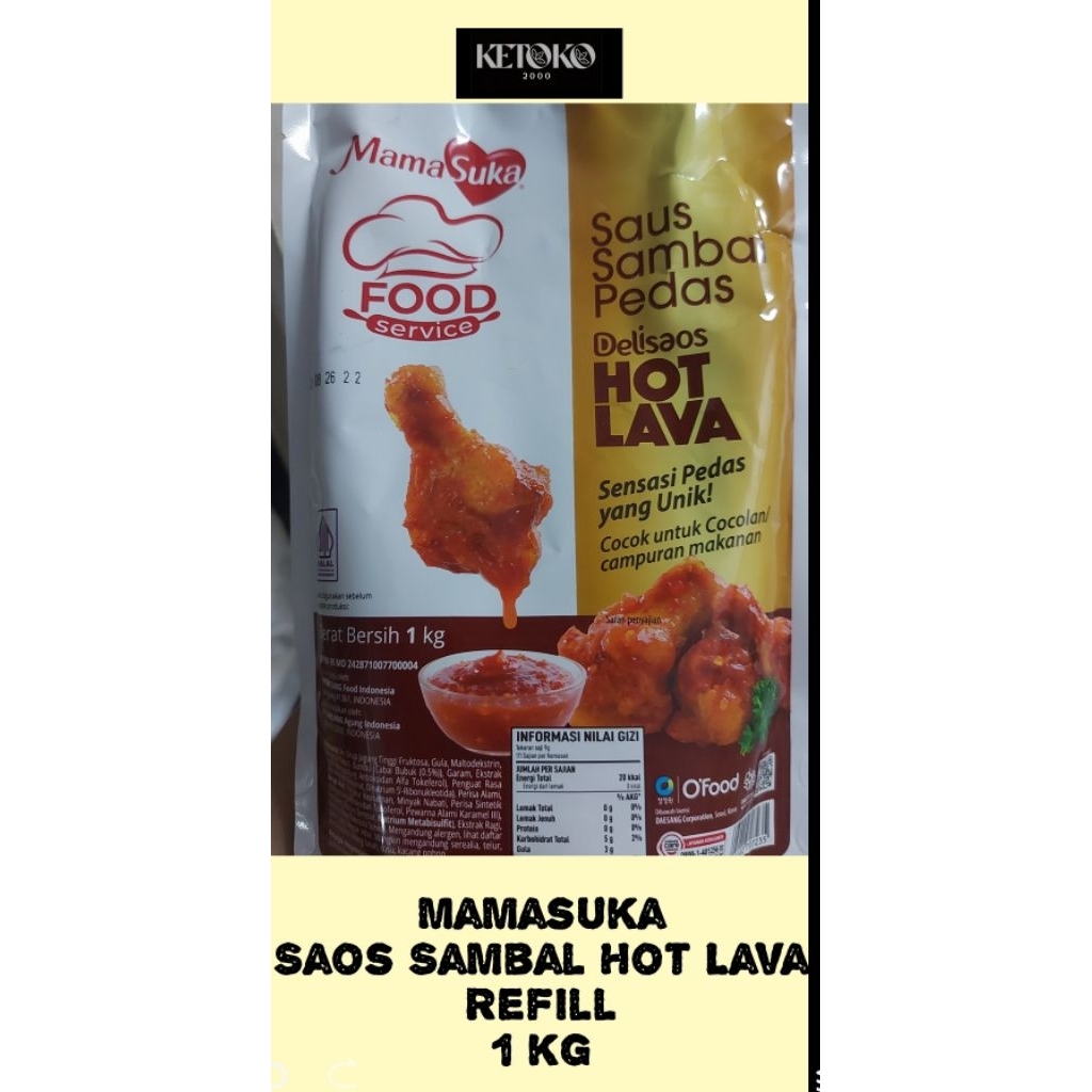 

Mamasuka Saos Sambal Hot Lava Refill1 kg