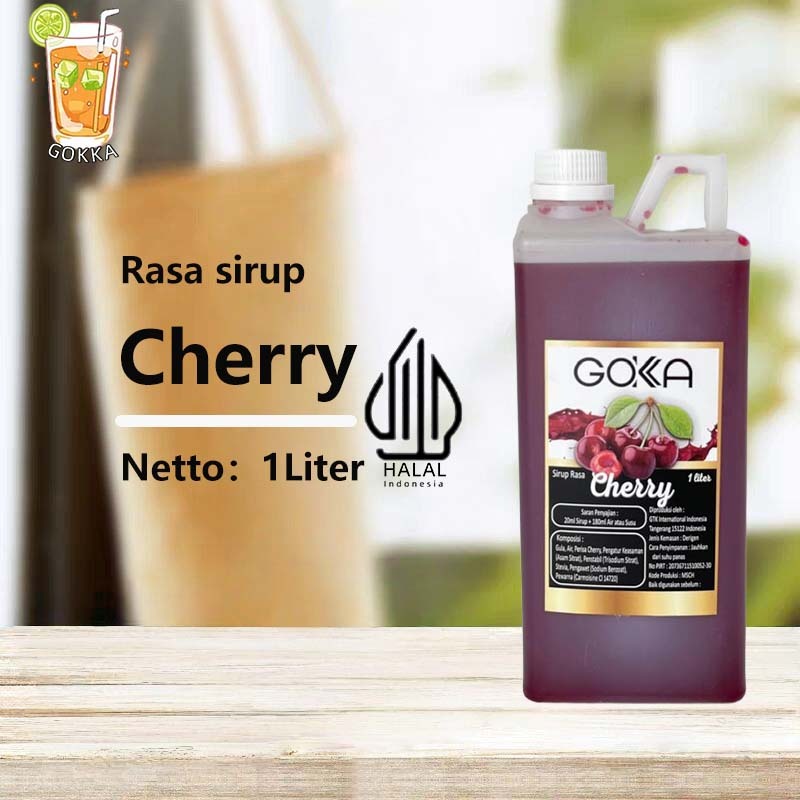 

GОKKA Syrup / Cherry Flavoured Sirup / Sirup Cherry 1L International Halal