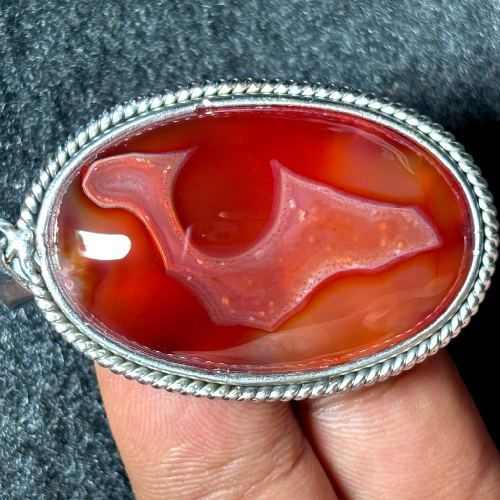 NATURAL LIONTIN BATU AKIK MOTIF IKAN