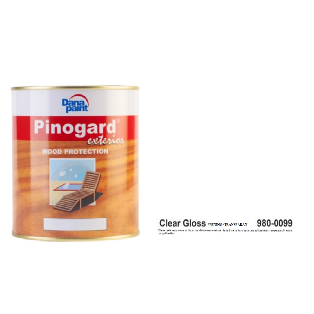Cat Kayu Exterior DANA PAINT WOOD PROTECTION PINOGARD - CLEAR GLOSS 980-0099//Cat Kayu Luar Bagus Be
