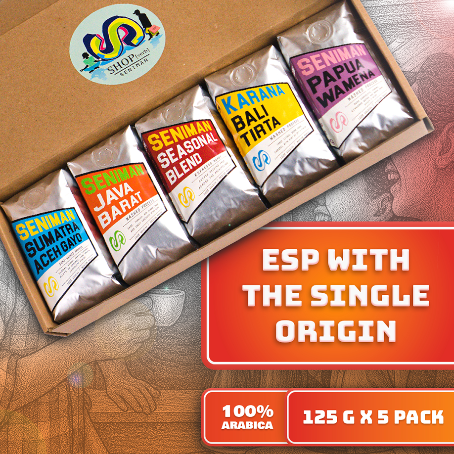 

ESP With The Origin / 5 pack of 125 gr Coffee Bean Arabica - Seniman Coffee Beans