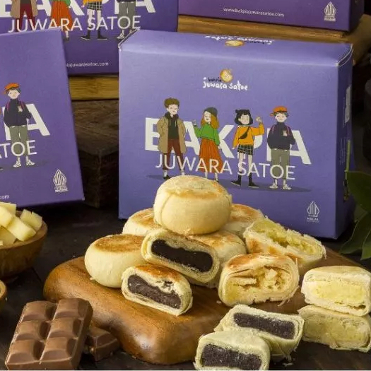 

BAKPIA JUWARA SATOE BASAH ISI 15 FREE VAKUM (KACANG HIJAU KEJU COKELAT KUMBU)