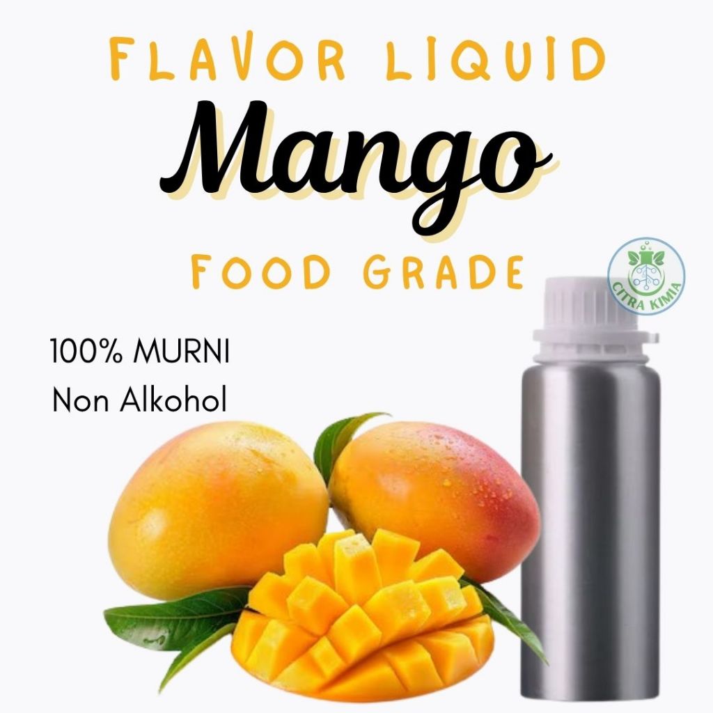 

Flavor Liquid Mango Food Grade 100gr - Essence Oil Konsentrat Tinggi Perisa Cair Mangga Food Grade