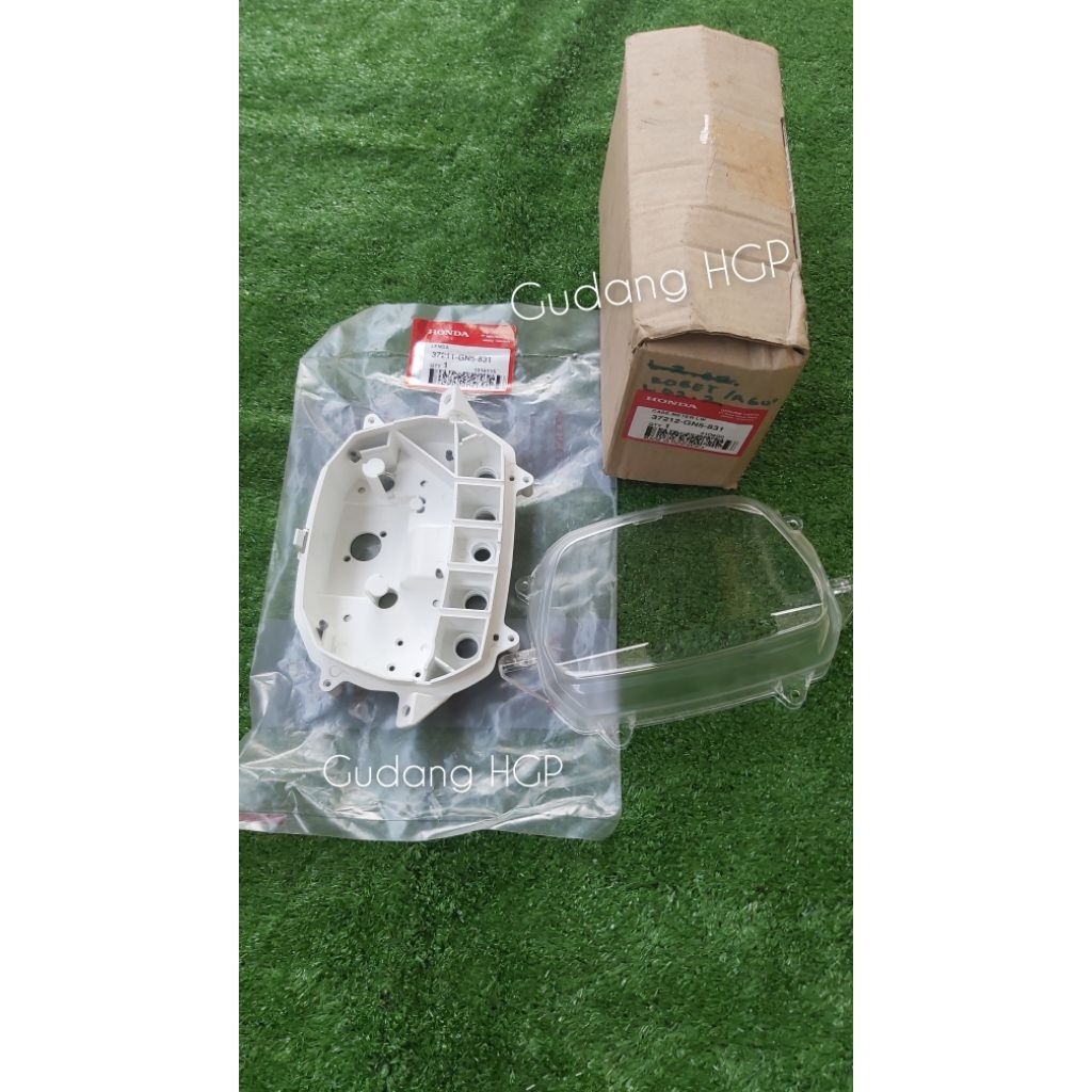 Lens & Case Meter LW Mika & Cover Bawah Dudukkan Speedometer Grand 37211 37212-GN5-831 Ori Honda Gen