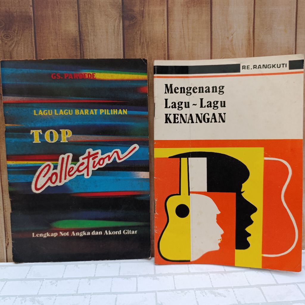 buku kumpulan lagu lagu barat dan Indonesia kenangan