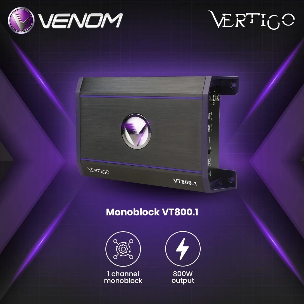 Venom Power dan Monoblock Amplifier New Vertigo Series