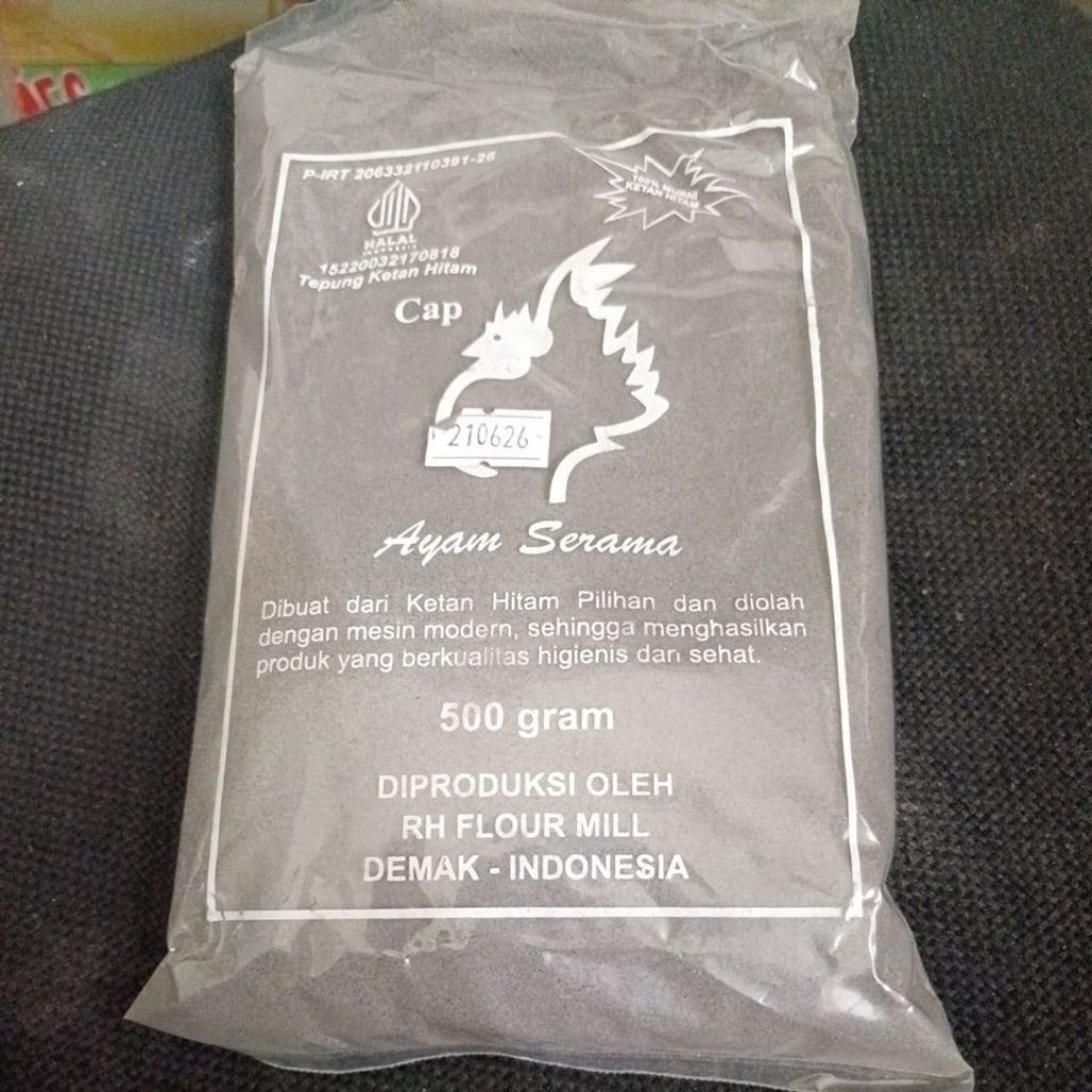 

tepung ketan hitam kemasan 500 gram