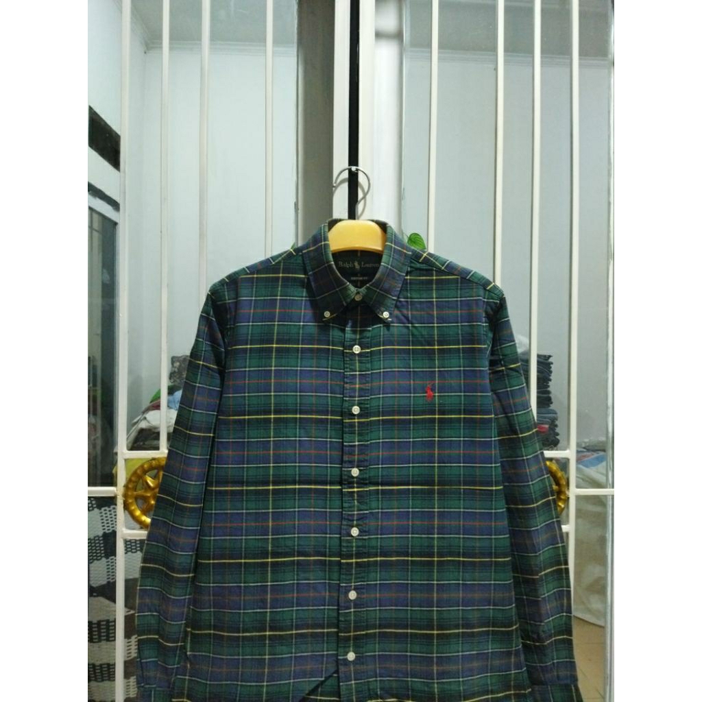 kemeja oxford polo ralph lauren S kasual pria murah terlaris