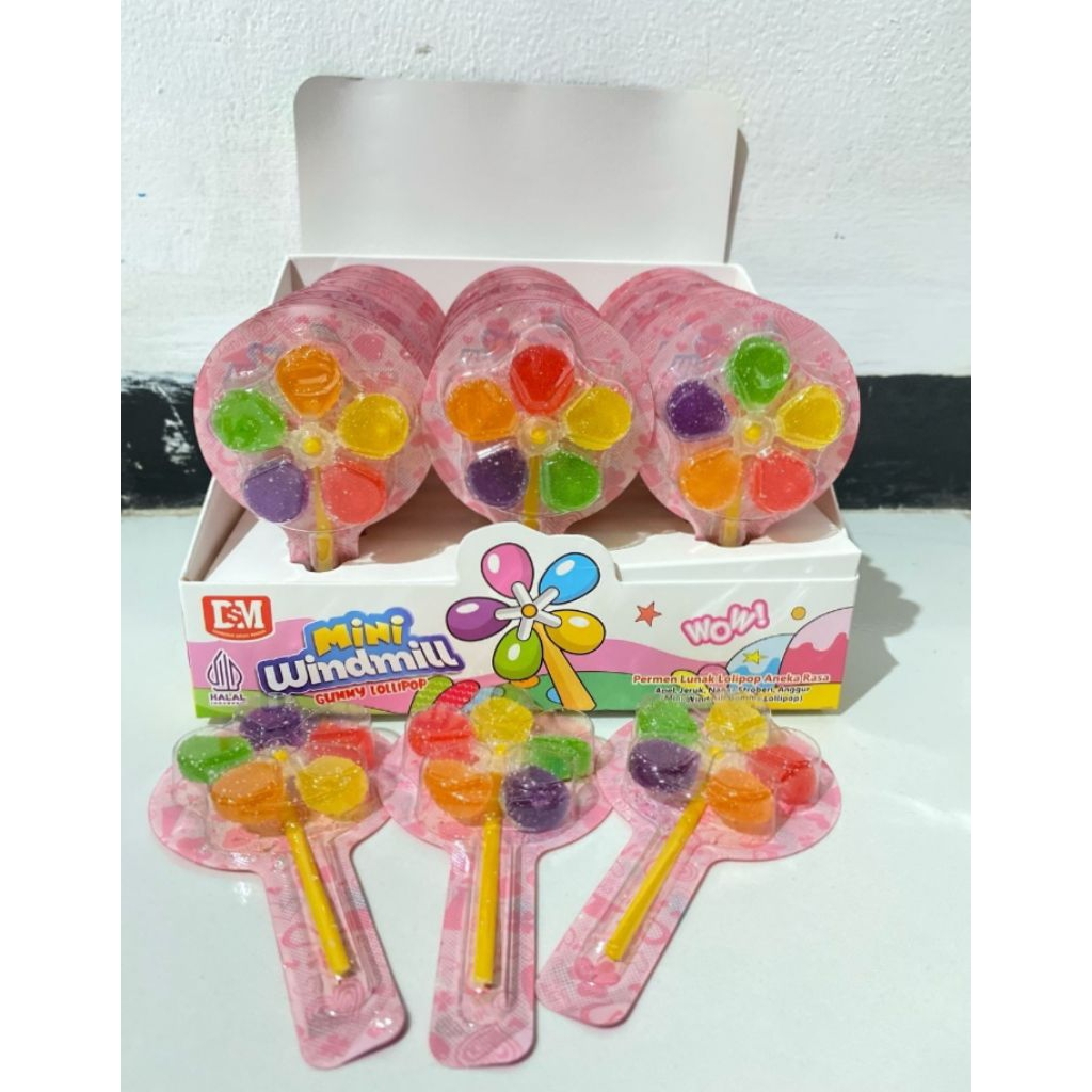 

DSM Permen Mini windmill bentuk kipas mini (1 box isi 30 pcs)