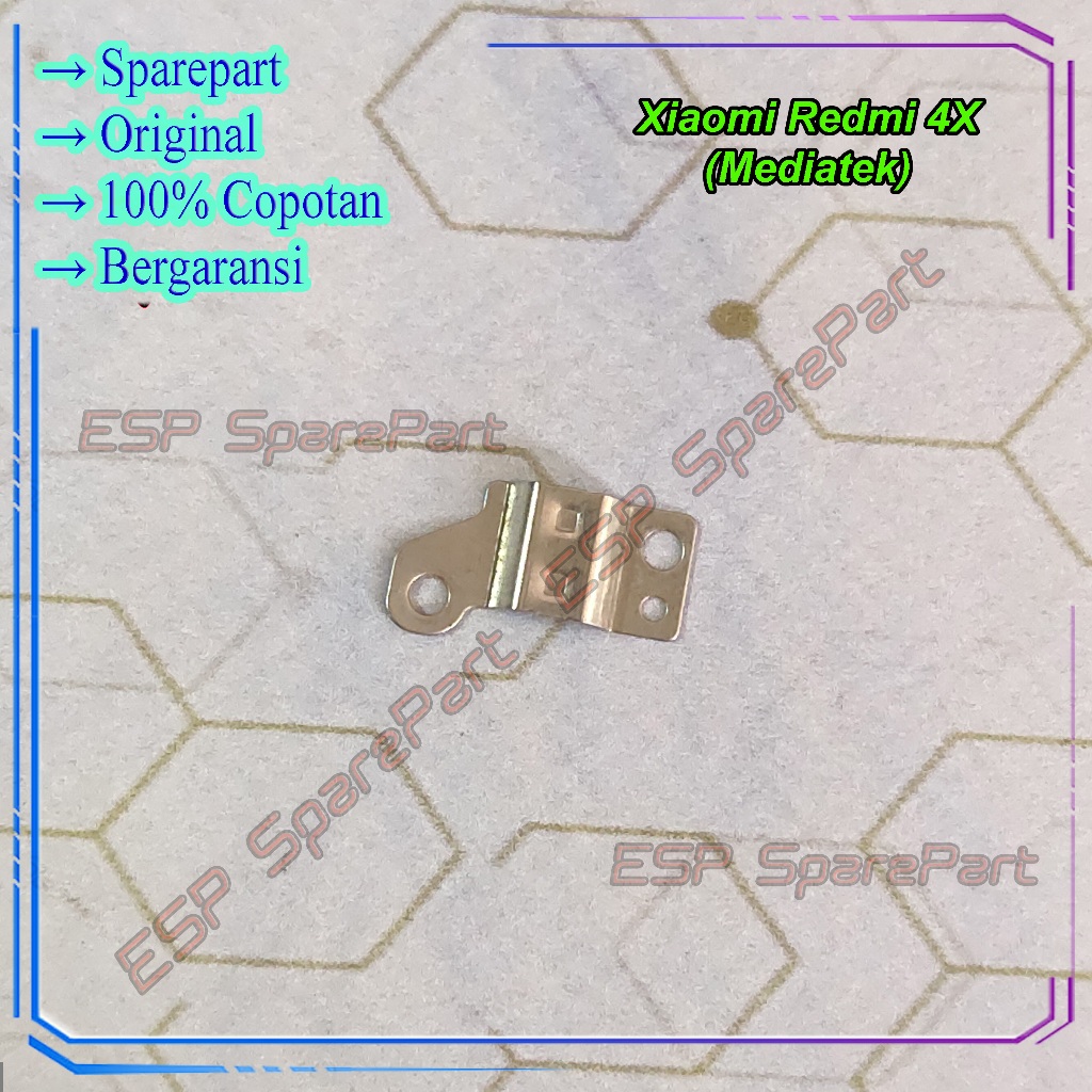Plat Besi Xiaomi Redmi Note 4 / 4x Mediatek Penjepit Vibrate Getar Copotan