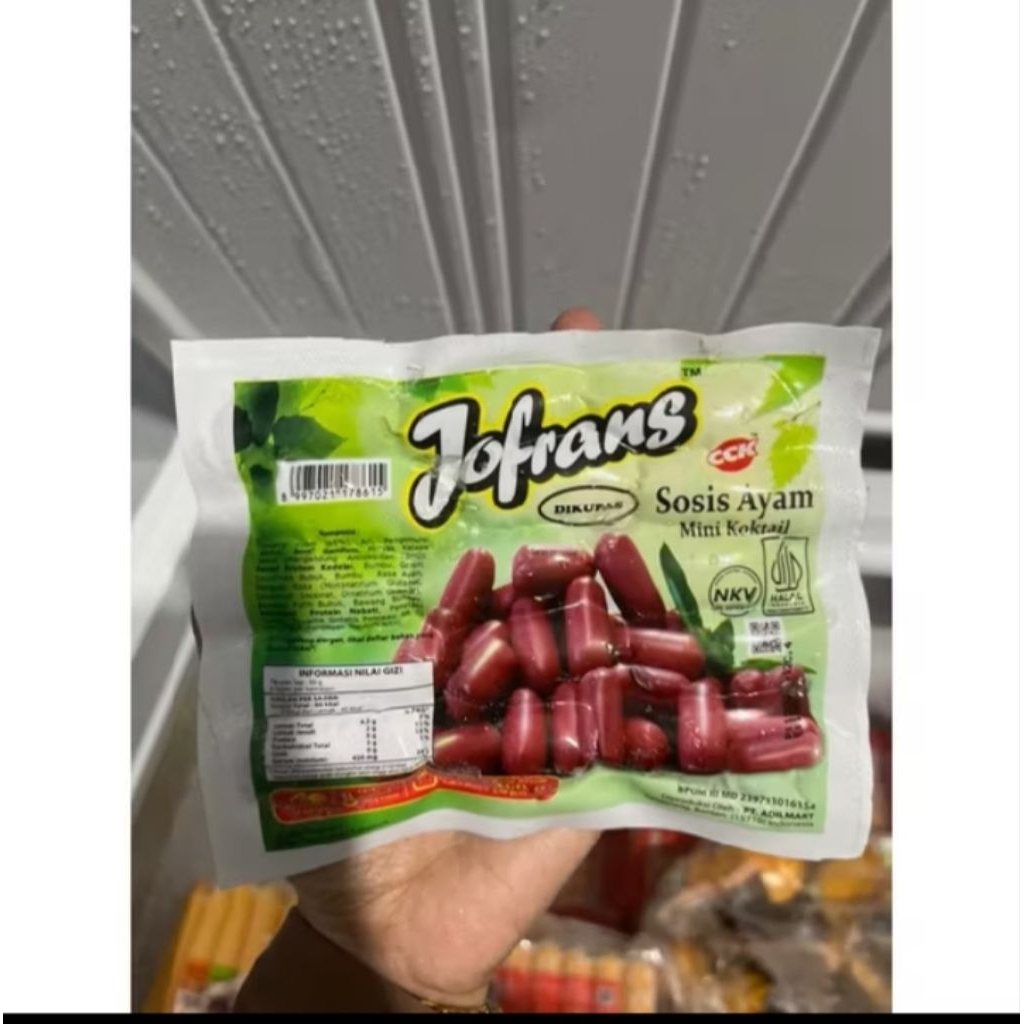 

jofrans sosis ayam cocktail 360 gram
