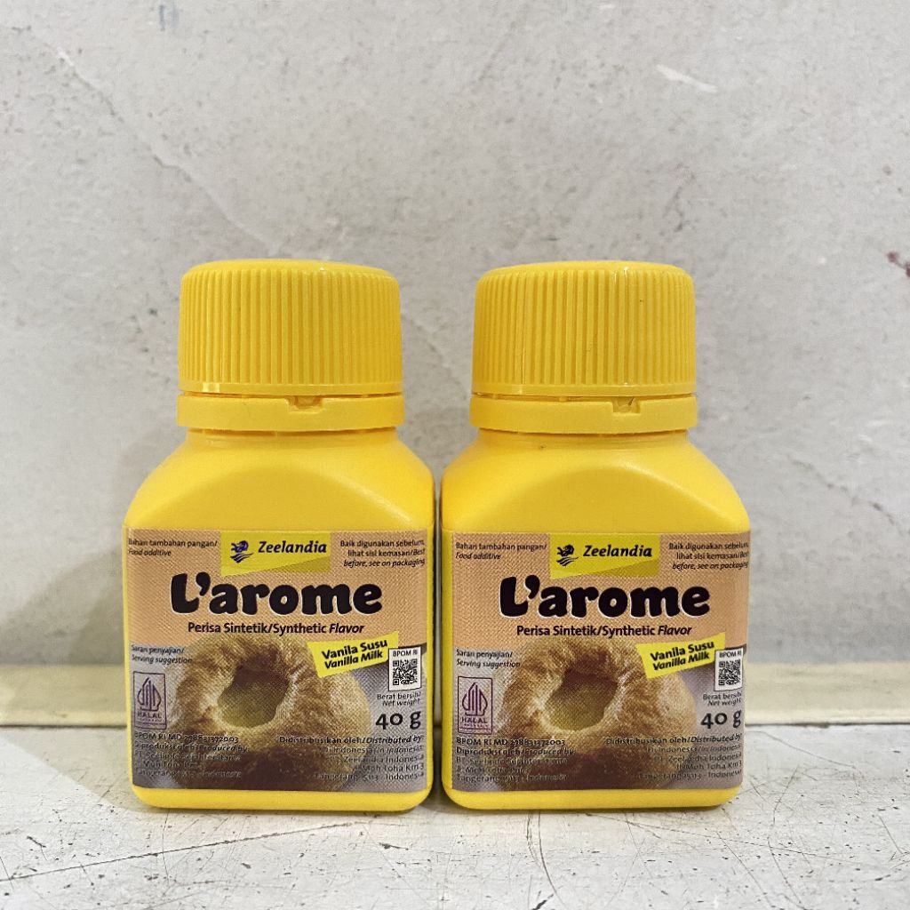 

L'arome perisa vanilla susu bubuk 40 gram | larome vanilla susu