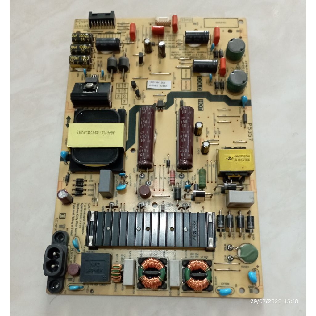 PSU POWER SUPPLY REGURATOR MESIN TV PANASONIC TH-43FX400G (PSU PC43)