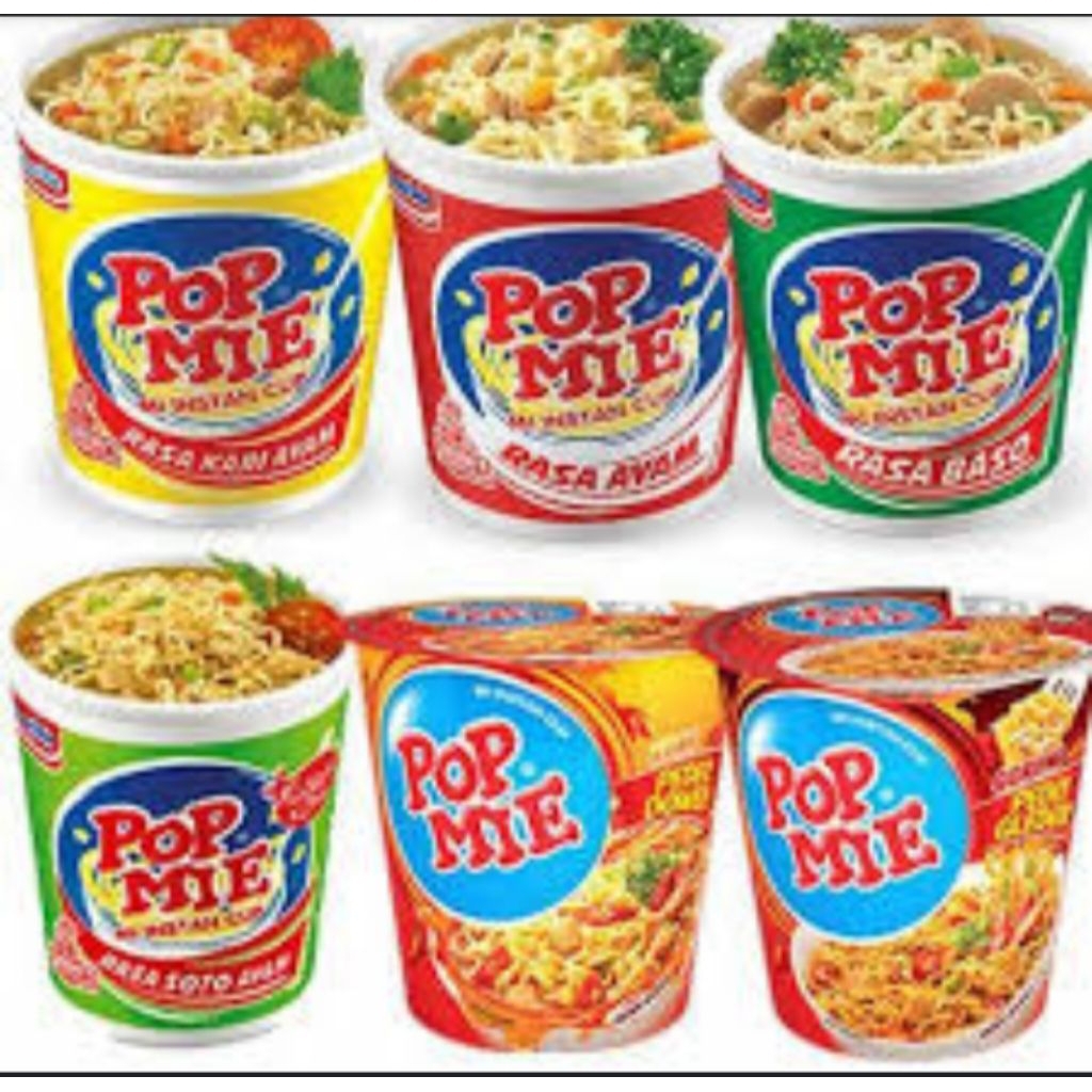 

pop mie rasa ayam dan rasa soto cup besar ORI termurah