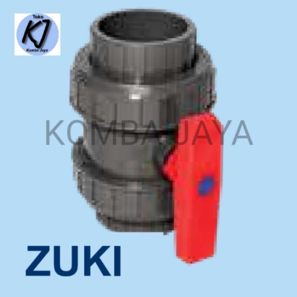 BALL VALVE DOUBEL UNION PVC 11/2" INCH ZUKI