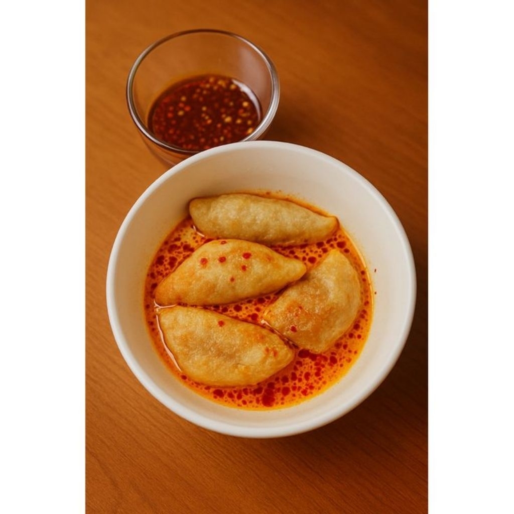 

CIRENG KUAH KEJU CREAMY CHILI OIL ISI AYAM SUWIR PEDAS