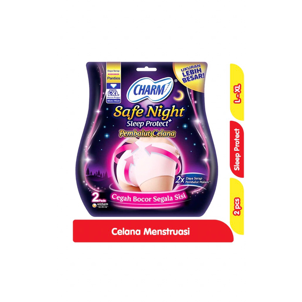Pembalut Celana Menstruasi Charm Night Sleep Protect