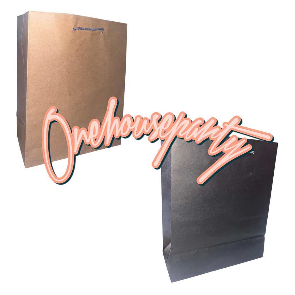 

Tas kado paperbag kecil polos hitam coklat paper bag Polos murah Onehouseparty