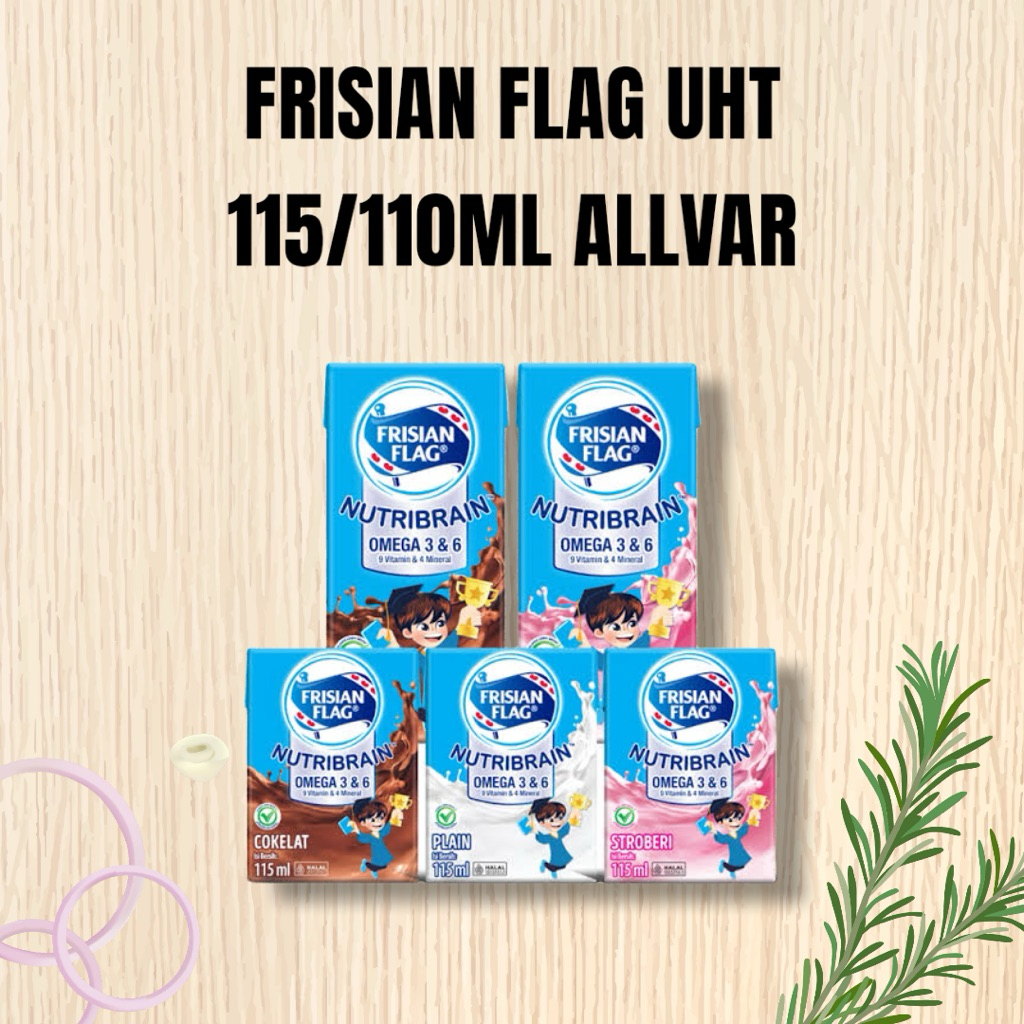 

FRISIAN FLAG/ BENDERA UHT OMEGA NUTRIBRAIN 115ML/110ML, 100% ORIGINAL