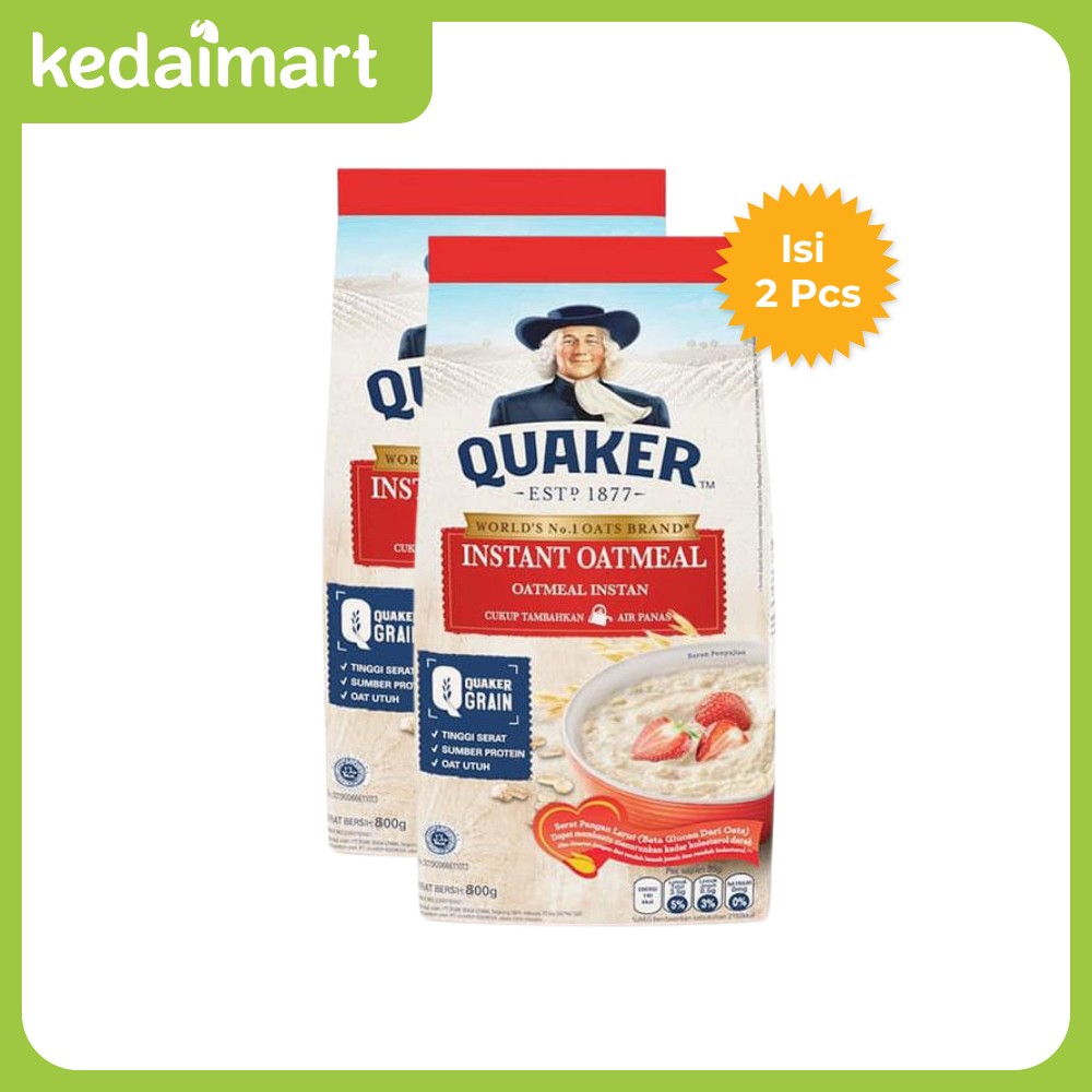 

Quaker Instant Oats 800 Gram x 2 Pcs