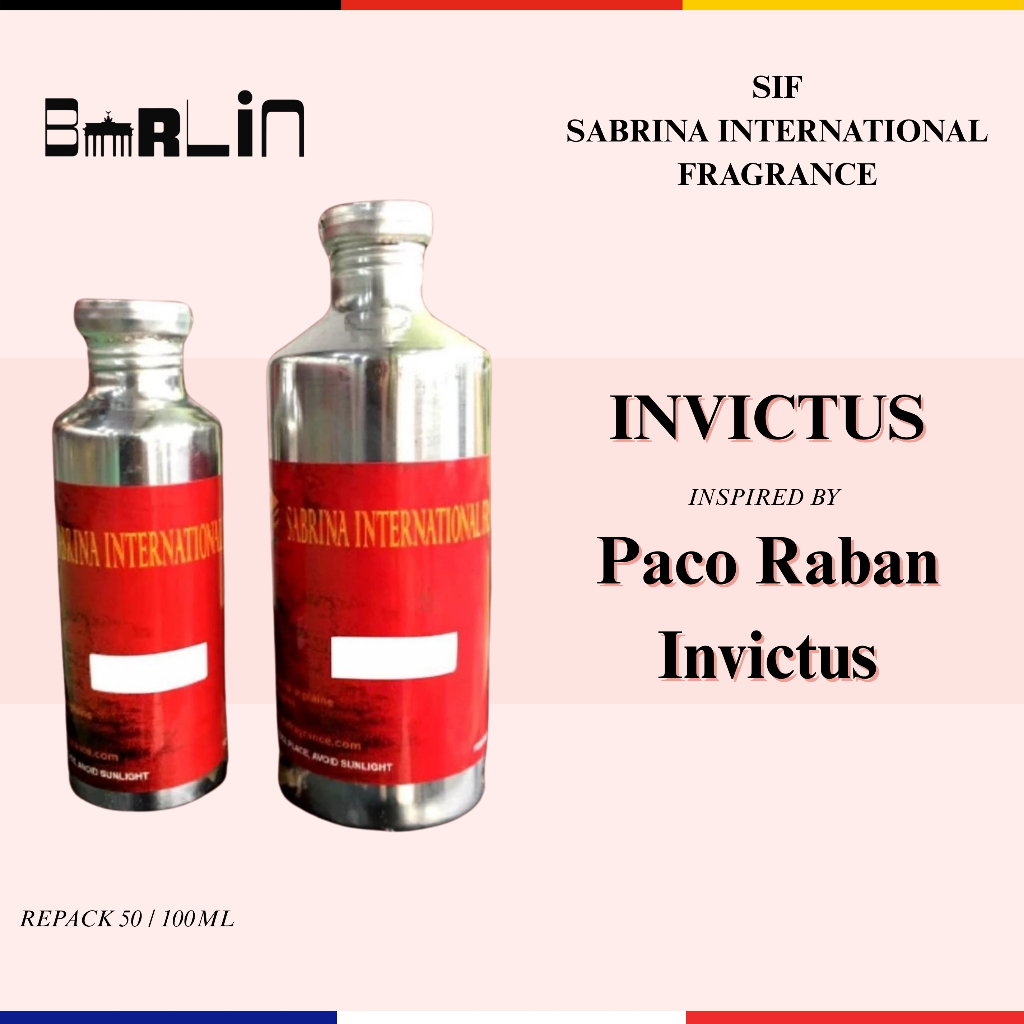 INVICTUS NSPIRED BIBIT PARFUM SEARAH PAC0 R4BAN3 INVICTUS BY SIF - ASLI 100%