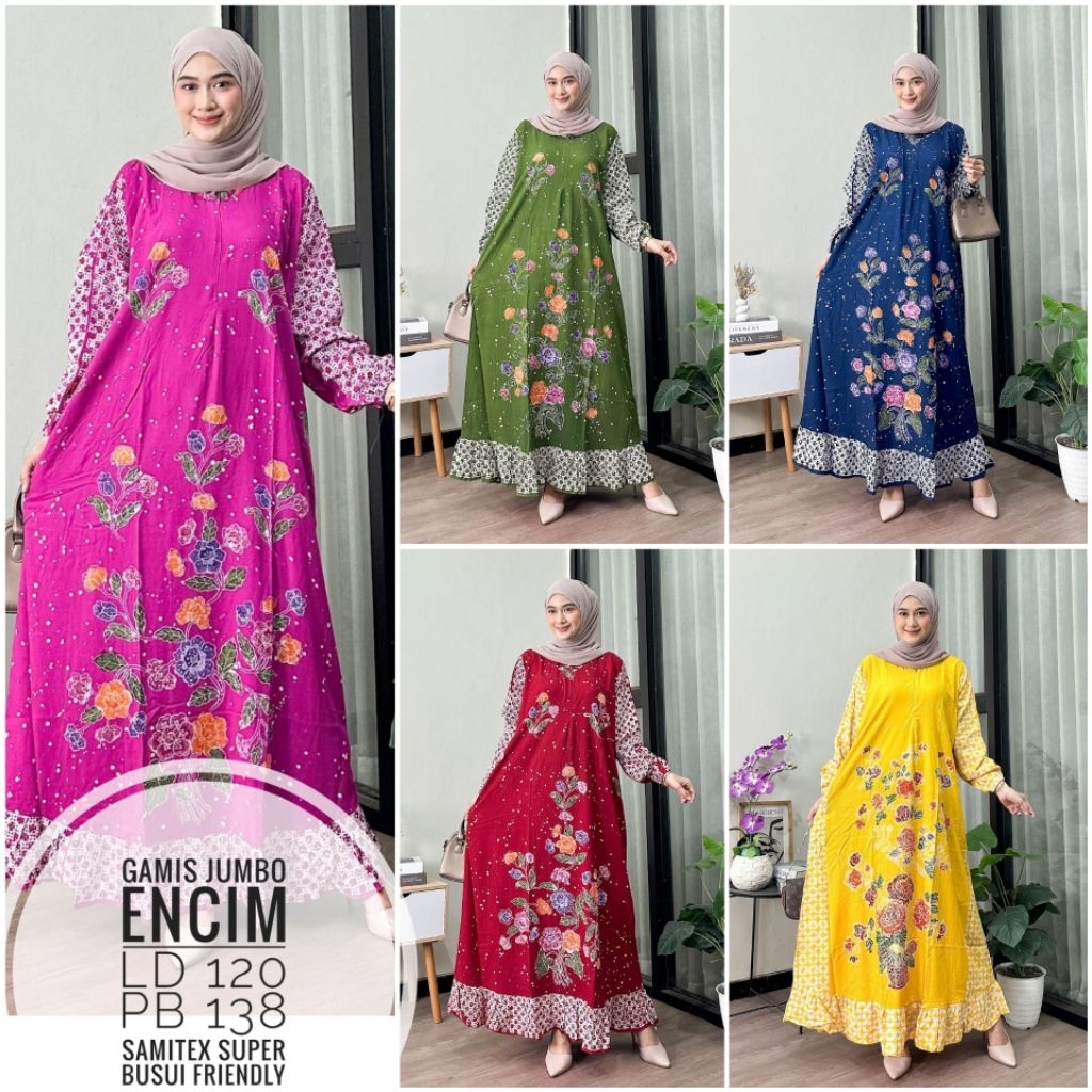 BATIK NIMASZAENA - GAMIS JUMBO - BATIK | CAP | GAMIS | GAMIS BATIK | GAMIS BATIK JUMBO | GAMIS BATIK